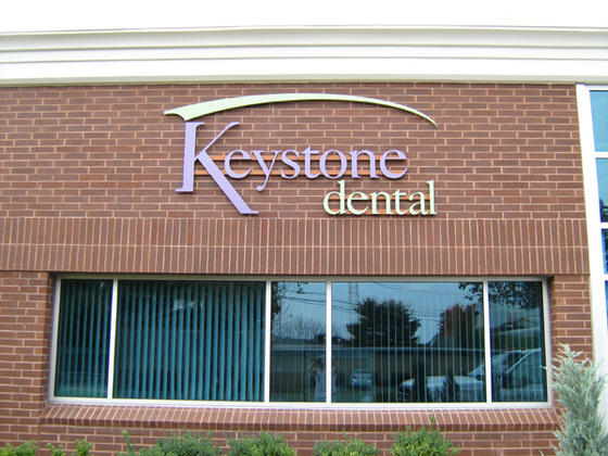 Burlington MA Dentist Logo Sign, Building Logo Letters