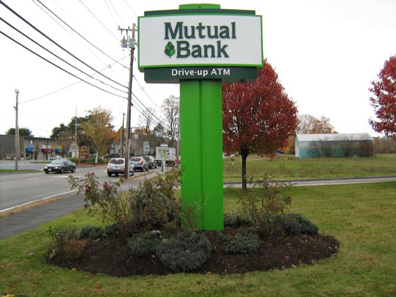 MA Bank Sign, Credit Union Signs, Whitman MA Pylon Sign