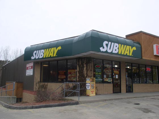 Marlboro MA Subway Sub Restaurant Awning MA