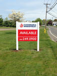 for lease sign, construction site sign, available sign